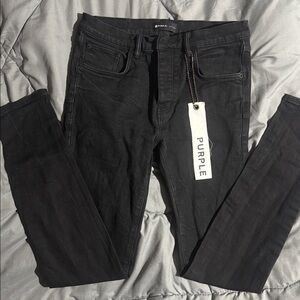 Purple Brand Men's Slim Black Jeans